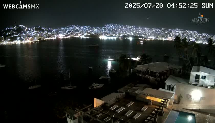 Acapulco City & Bahia de Acapulco Bay Live Cam - Acapulco de Juarez, Guerrero, Mexico