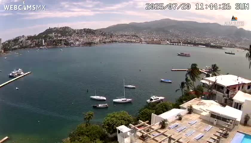 Acapulco City & Bahia de Acapulco Bay Live Cam - Acapulco de Juarez, Guerrero, Mexico