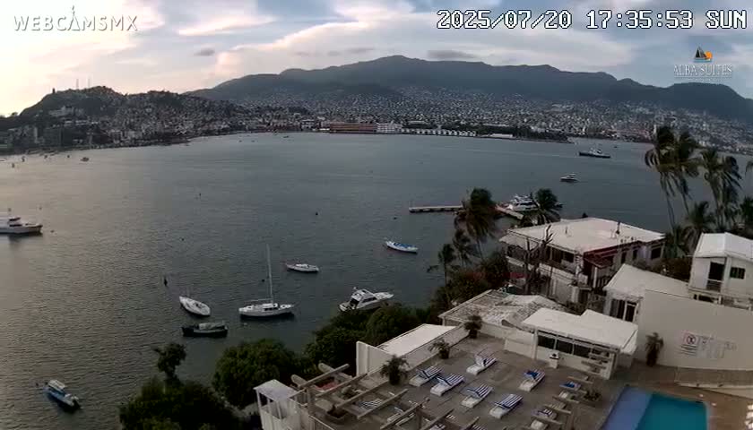 Acapulco City & Bahia de Acapulco Bay Live Cam - Acapulco de Juarez, Guerrero, Mexico