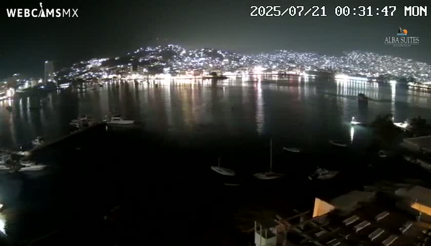 Acapulco City & Bahia de Acapulco Bay Live Cam - Acapulco de Juarez, Guerrero, Mexico