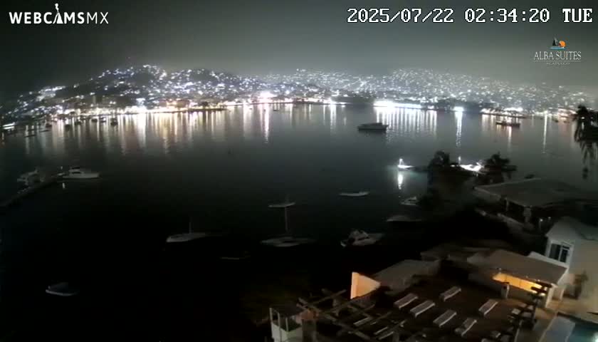 Acapulco City & Bahia de Acapulco Bay Live Cam - Acapulco de Juarez, Guerrero, Mexico