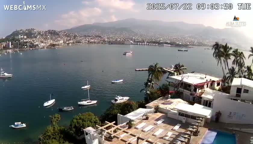 Acapulco City & Bahia de Acapulco Bay Live Cam - Acapulco de Juarez, Guerrero, Mexico