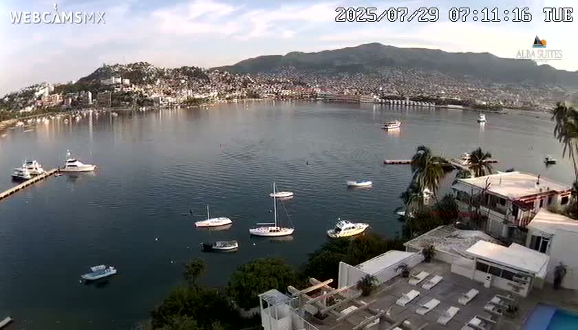 Acapulco City & Bahia de Acapulco Bay Live Cam - Acapulco de Juarez, Guerrero, Mexico