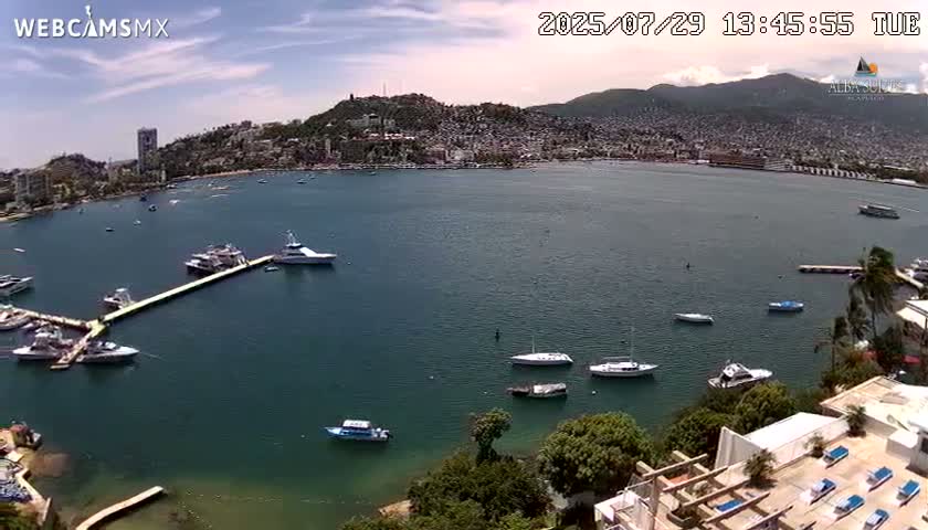 Acapulco City & Bahia de Acapulco Bay Live Cam - Acapulco de Juarez, Guerrero, Mexico