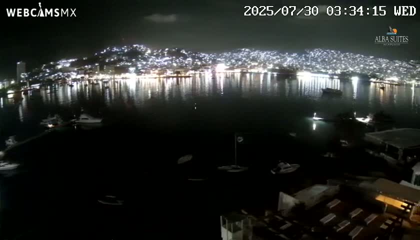 Acapulco City & Bahia de Acapulco Bay Live Cam - Acapulco de Juarez, Guerrero, Mexico
