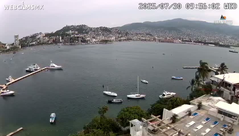 Acapulco City & Bahia de Acapulco Bay Live Cam - Acapulco de Juarez, Guerrero, Mexico