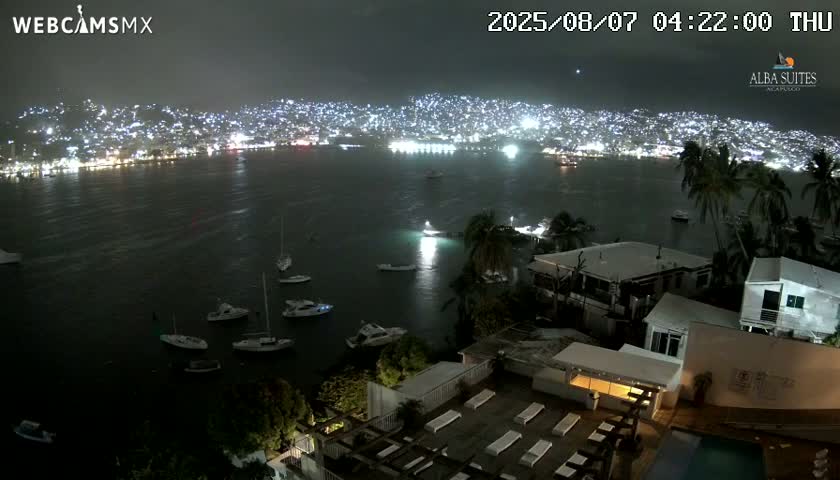 Acapulco City & Bahia de Acapulco Bay Live Cam - Acapulco de Juarez, Guerrero, Mexico
