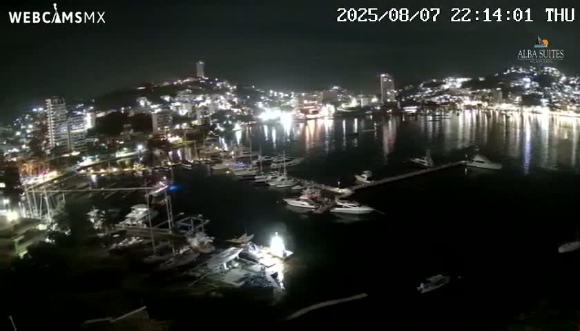 Acapulco City & Bahia de Acapulco Bay Live Cam - Acapulco de Juarez, Guerrero, Mexico