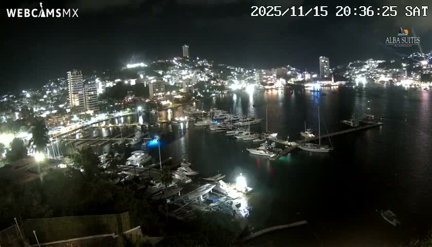 Acapulco City & Bahia de Acapulco Bay Live Cam - Acapulco de Juarez, Guerrero, Mexico