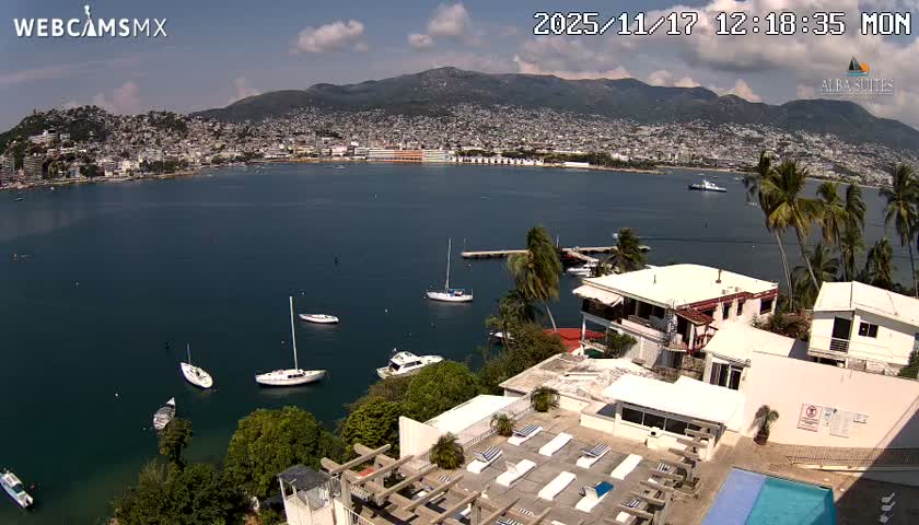 Acapulco City & Bahia de Acapulco Bay Live Cam - Acapulco de Juarez, Guerrero, Mexico