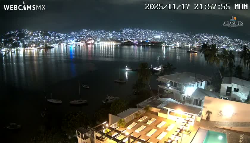 Acapulco City & Bahia de Acapulco Bay Live Cam - Acapulco de Juarez, Guerrero, Mexico