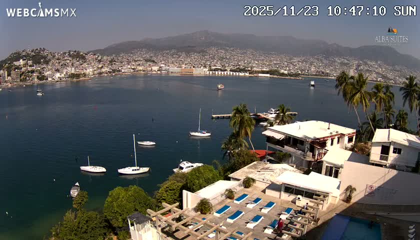 Acapulco City & Bahia de Acapulco Bay Live Cam - Acapulco de Juarez, Guerrero, Mexico
