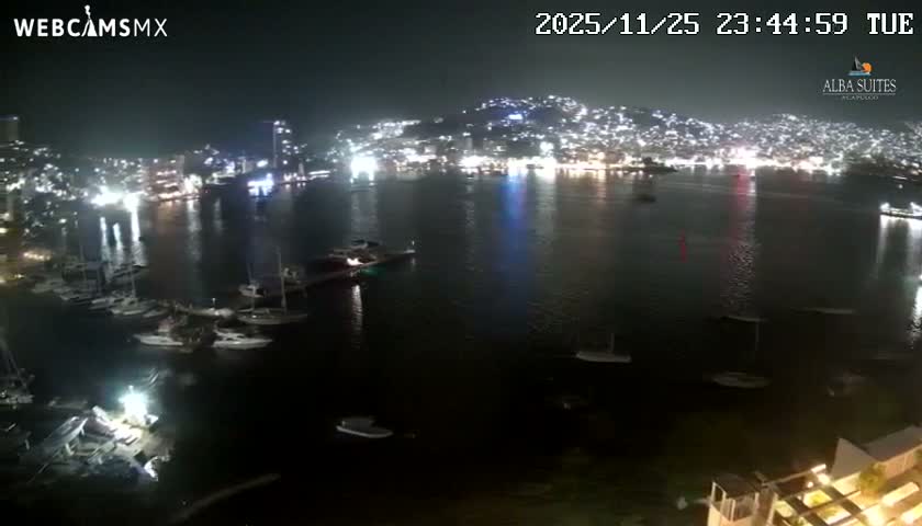 Acapulco City & Bahia de Acapulco Bay Live Cam - Acapulco de Juarez, Guerrero, Mexico