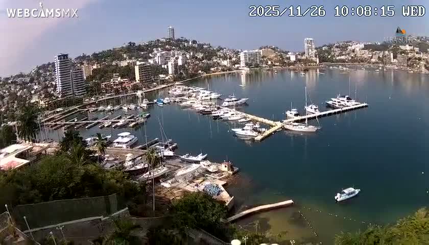 Acapulco City & Bahia de Acapulco Bay Live Cam - Acapulco de Juarez, Guerrero, Mexico