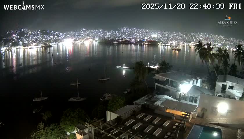 Acapulco City & Bahia de Acapulco Bay Live Cam - Acapulco de Juarez, Guerrero, Mexico