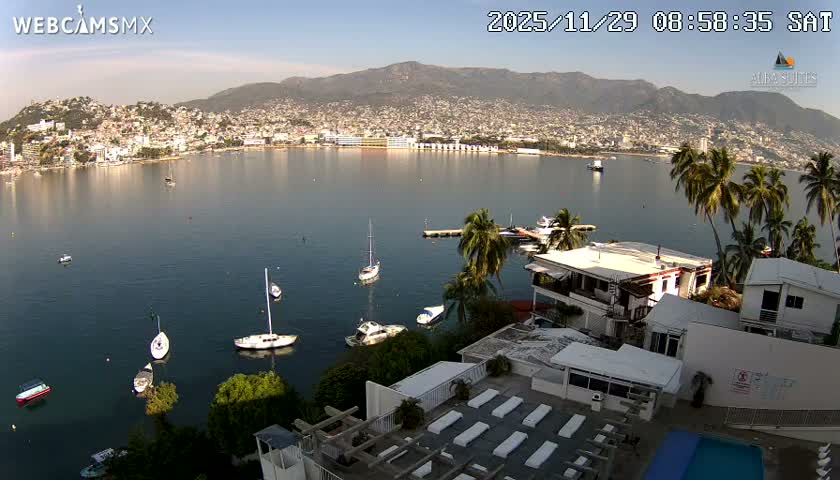 Acapulco City & Bahia de Acapulco Bay Live Cam - Acapulco de Juarez, Guerrero, Mexico