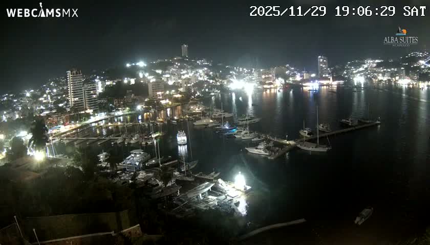 Acapulco City & Bahia de Acapulco Bay Live Cam - Acapulco de Juarez, Guerrero, Mexico
