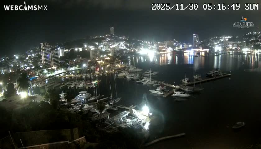 Acapulco City & Bahia de Acapulco Bay Live Cam - Acapulco de Juarez, Guerrero, Mexico