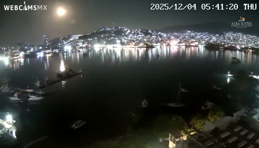 Acapulco City & Bahia de Acapulco Bay Live Cam - Acapulco de Juarez, Guerrero, Mexico
