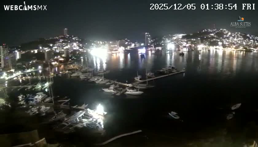 Acapulco City & Bahia de Acapulco Bay Live Cam - Acapulco de Juarez, Guerrero, Mexico