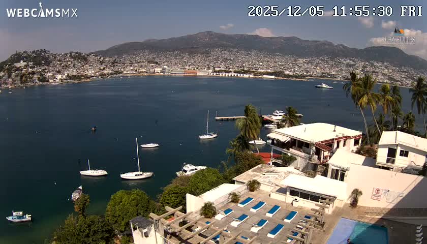 Acapulco City & Bahia de Acapulco Bay Live Cam - Acapulco de Juarez, Guerrero, Mexico