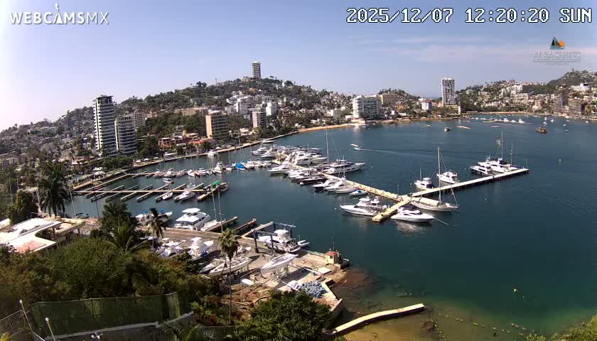 Acapulco City & Bahia de Acapulco Bay Live Cam - Acapulco de Juarez, Guerrero, Mexico