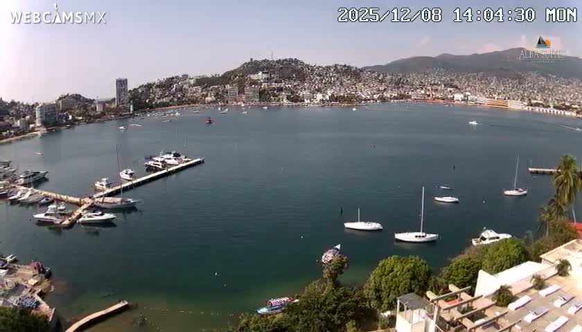 Acapulco City & Bahia de Acapulco Bay Live Cam - Acapulco de Juarez, Guerrero, Mexico