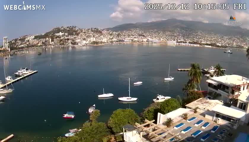 Acapulco City & Bahia de Acapulco Bay Live Cam - Acapulco de Juarez, Guerrero, Mexico