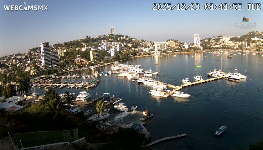 Acapulco City & Bahia de Acapulco Bay Live Cam - Acapulco de Juarez, Guerrero, Mexico