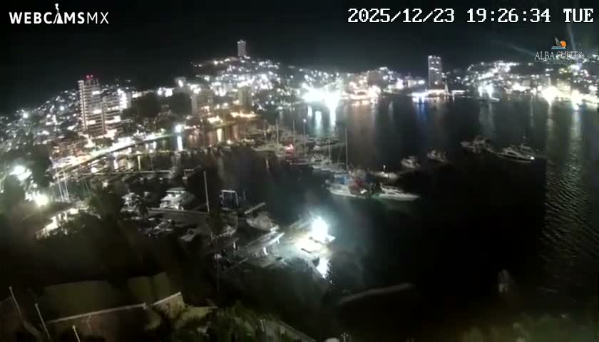 Acapulco City & Bahia de Acapulco Bay Live Cam - Acapulco de Juarez, Guerrero, Mexico