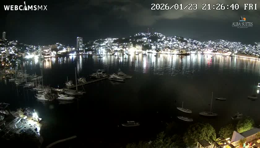 Acapulco City & Bahia de Acapulco Bay Live Cam - Acapulco de Juarez, Guerrero, Mexico