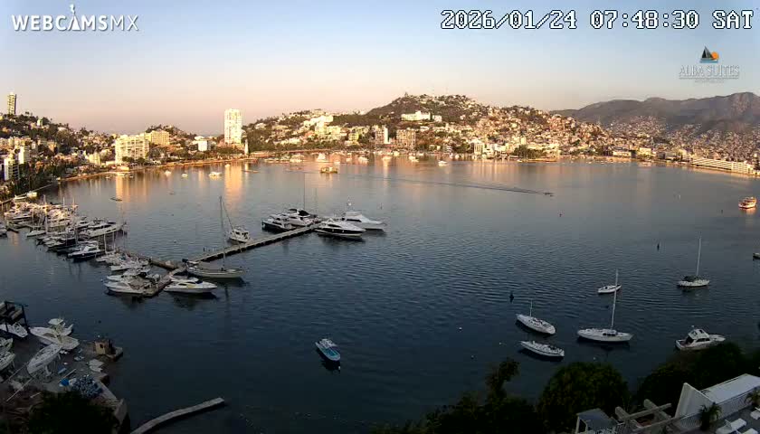 Acapulco City & Bahia de Acapulco Bay Live Cam - Acapulco de Juarez, Guerrero, Mexico