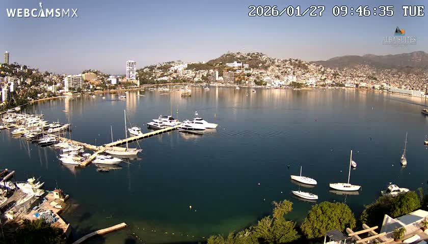 Acapulco City & Bahia de Acapulco Bay Live Cam - Acapulco de Juarez, Guerrero, Mexico