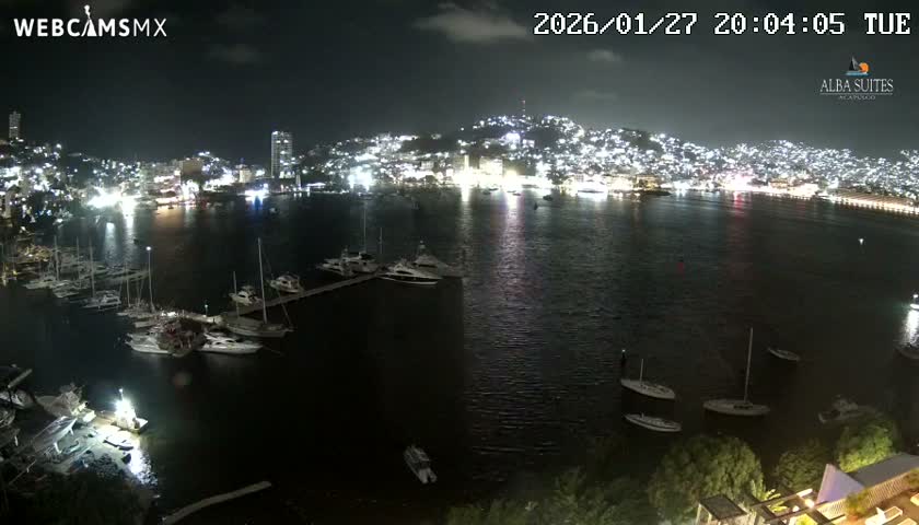 Acapulco City & Bahia de Acapulco Bay Live Cam - Acapulco de Juarez, Guerrero, Mexico