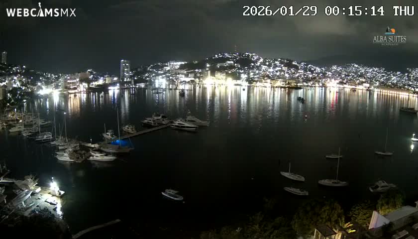 Acapulco City & Bahia de Acapulco Bay Live Cam - Acapulco de Juarez, Guerrero, Mexico