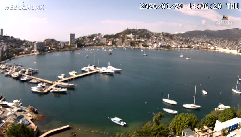 Acapulco City & Bahia de Acapulco Bay Live Cam - Acapulco de Juarez, Guerrero, Mexico