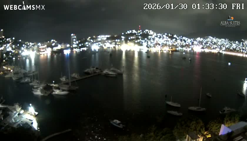 Acapulco City & Bahia de Acapulco Bay Live Cam - Acapulco de Juarez, Guerrero, Mexico