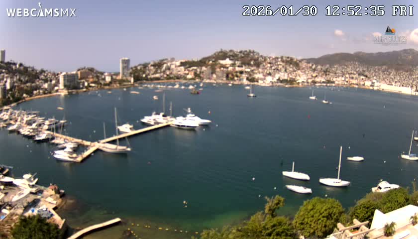 Acapulco City & Bahia de Acapulco Bay Live Cam - Acapulco de Juarez, Guerrero, Mexico
