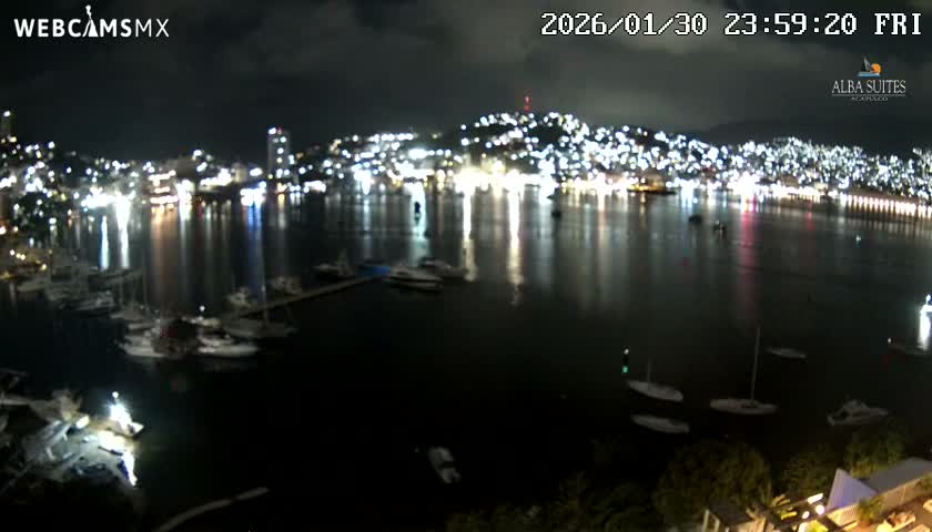 Acapulco City & Bahia de Acapulco Bay Live Cam - Acapulco de Juarez, Guerrero, Mexico