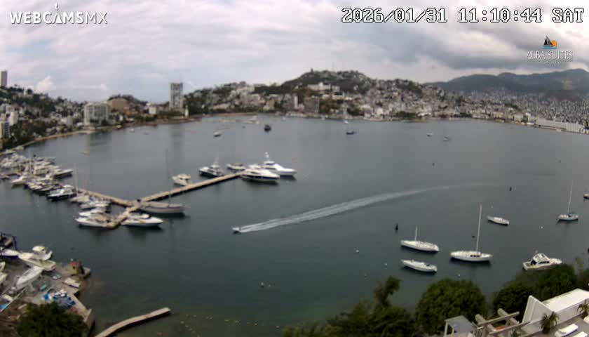 Acapulco City & Bahia de Acapulco Bay Live Cam - Acapulco de Juarez, Guerrero, Mexico