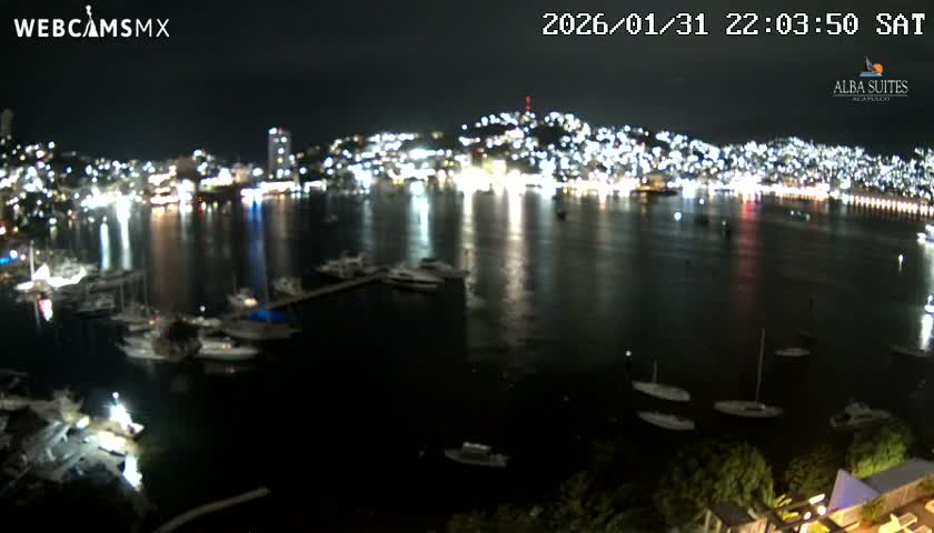 Acapulco City & Bahia de Acapulco Bay Live Cam - Acapulco de Juarez, Guerrero, Mexico