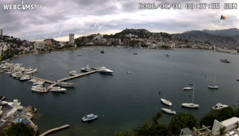 Acapulco City & Bahia de Acapulco Bay Live Cam - Acapulco de Juarez, Guerrero, Mexico