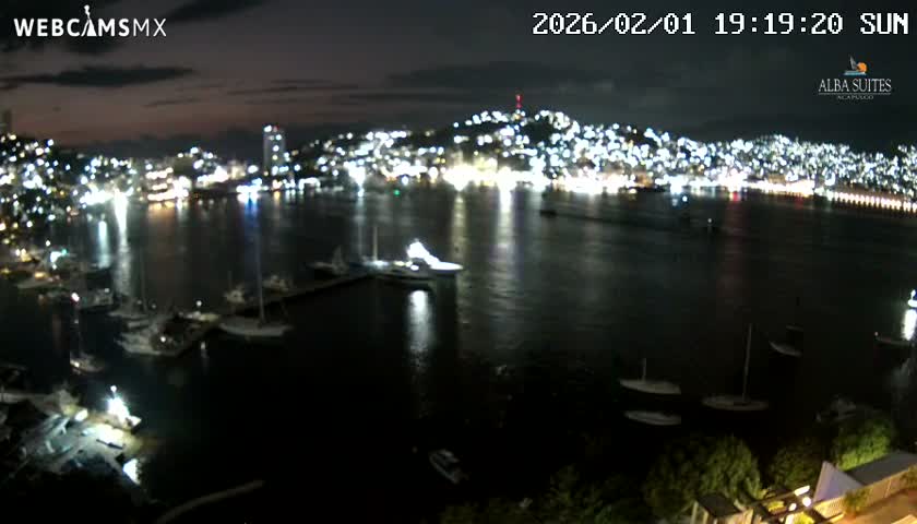 Acapulco City & Bahia de Acapulco Bay Live Cam - Acapulco de Juarez, Guerrero, Mexico