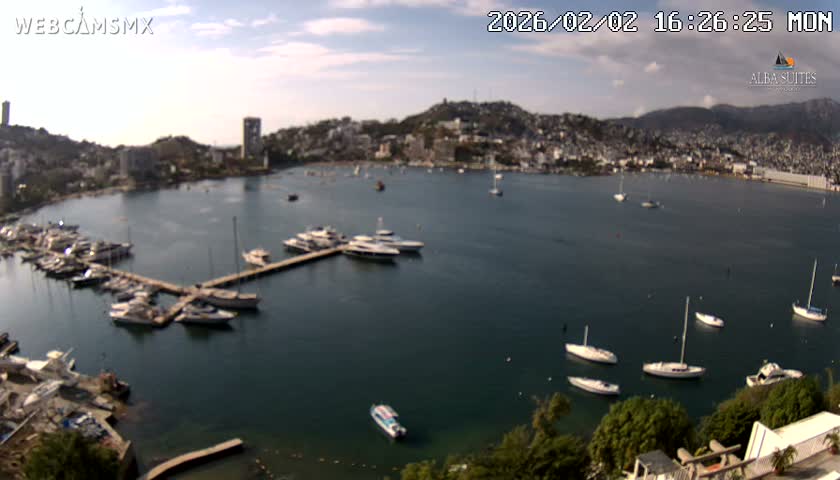 Acapulco City & Bahia de Acapulco Bay Live Cam - Acapulco de Juarez, Guerrero, Mexico