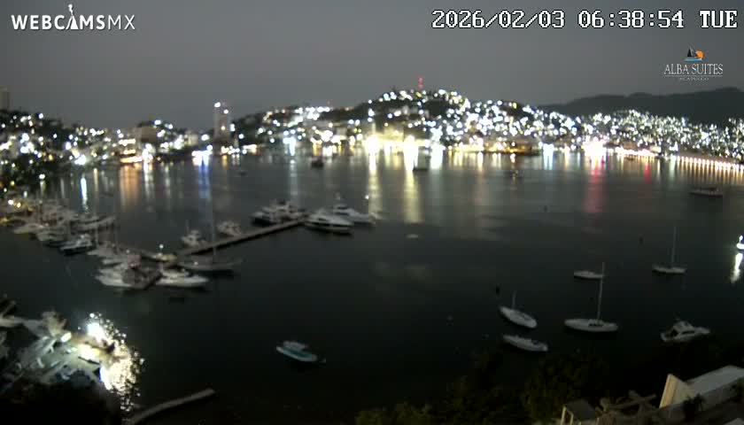 Acapulco City & Bahia de Acapulco Bay Live Cam - Acapulco de Juarez, Guerrero, Mexico