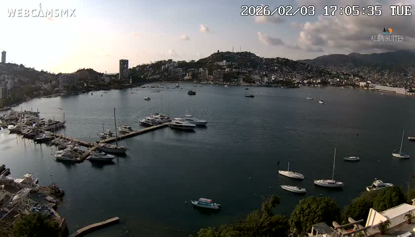 Acapulco City & Bahia de Acapulco Bay Live Cam - Acapulco de Juarez, Guerrero, Mexico