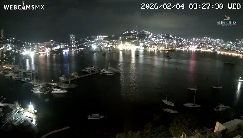 Acapulco City & Bahia de Acapulco Bay Live Cam - Acapulco de Juarez, Guerrero, Mexico