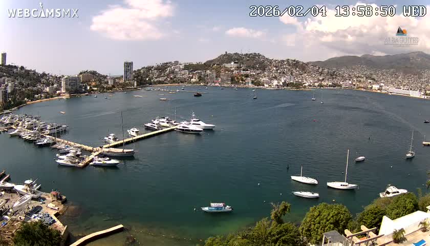 Acapulco City & Bahia de Acapulco Bay Live Cam - Acapulco de Juarez, Guerrero, Mexico