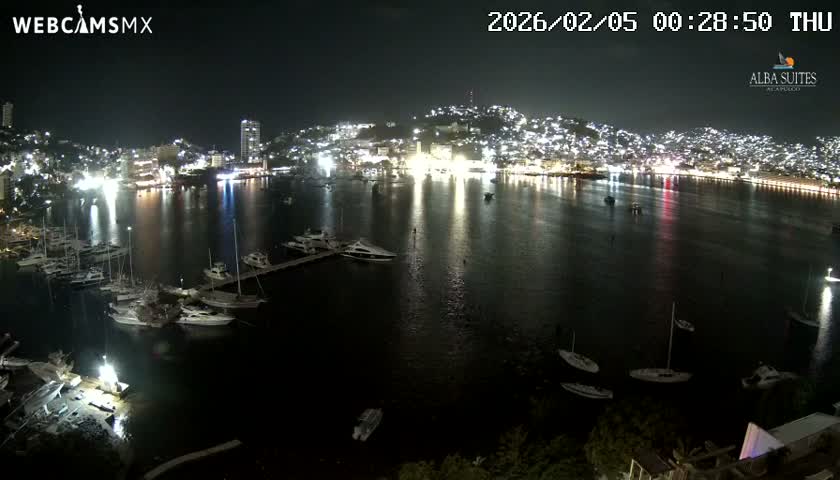 Acapulco City & Bahia de Acapulco Bay Live Cam - Acapulco de Juarez, Guerrero, Mexico