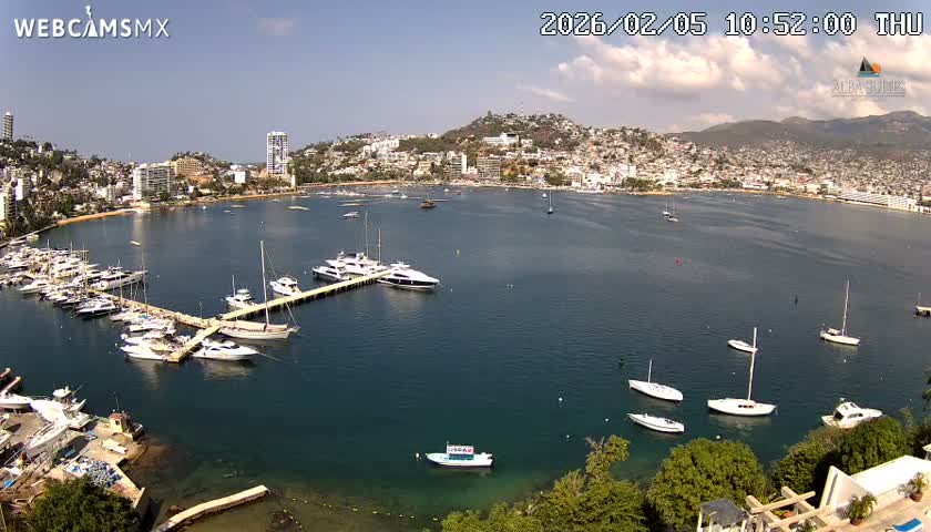 Acapulco City & Bahia de Acapulco Bay Live Cam - Acapulco de Juarez, Guerrero, Mexico